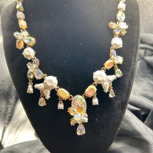 J Crew Beaded Rhinestone Necklace